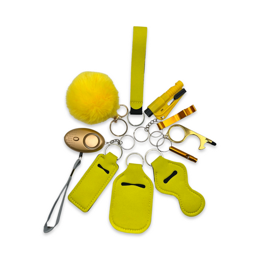 Yellow Self-Defence Keychain