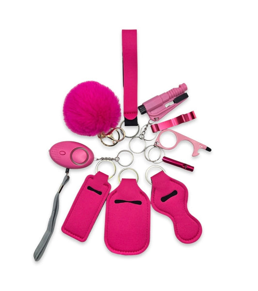 Hot Pink Self-Defence Keychain