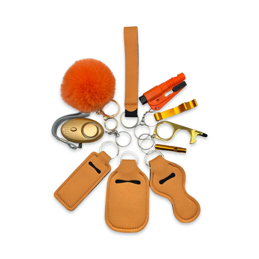 Orange Self-Defence Keychain