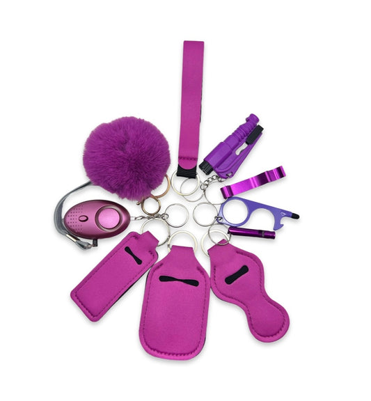 Purple Self-Defence Keychain