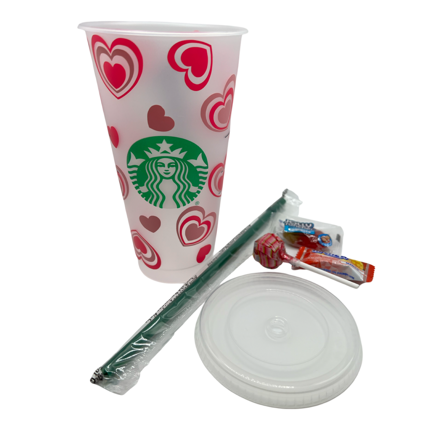 Personalized Starbucks Cup Hearts "B"