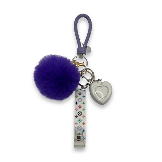 Card Grabber Self-Defense Alarm Keychain (Purple lv)