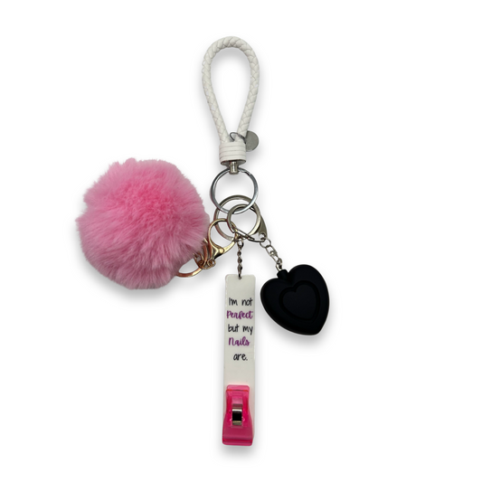 Card Grabber Self-Defense Alarm Keychain (Perfect Nails)