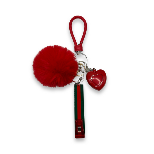 Card Grabber Self-Defense Alarm Keychain (Red GC)