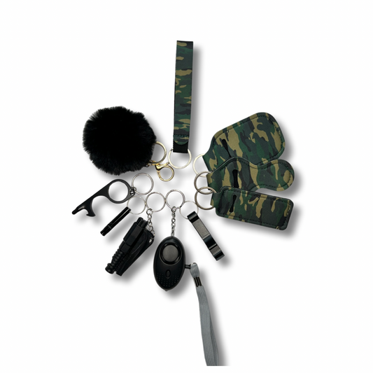 Army Green Self-Defence Keychain