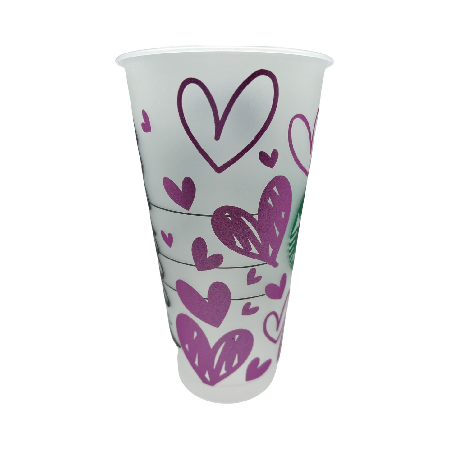 Personalized Starbucks Cup Hearts "C"