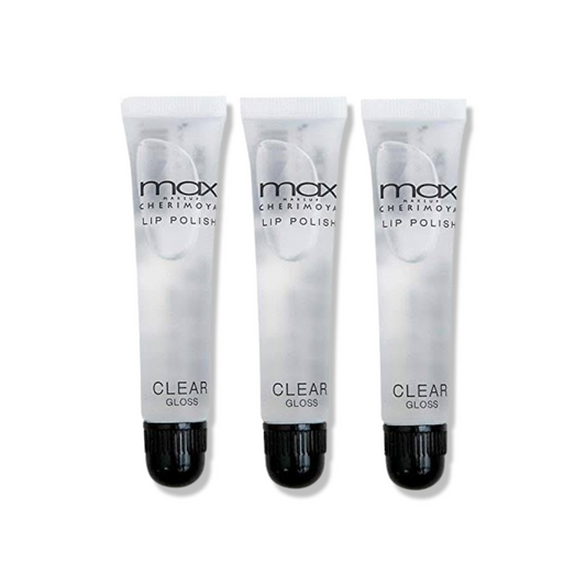MAX Makeup Cherimoya Lip Polish Clear Gloss