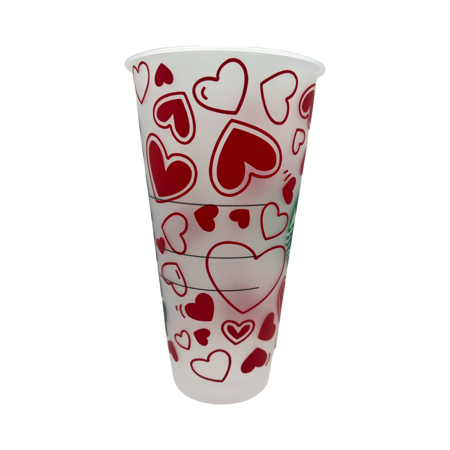 Personalized Starbucks Cup Hearts "A"